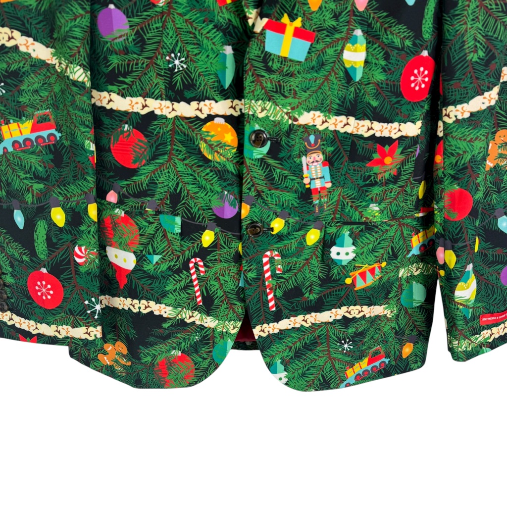 Nwt Shinesty The Christmas Tree Camo Blazer Ugly Tacky Christmas 38 New — image 5 of 8
